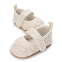 Thumbnail for PrincessLace – Elegant & Cute – Baby Shoes with Lace and Velcro Closure