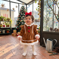 Thumbnail for LittleGinger – Cozy & Festive – Baby Christmas Jumpsuit with Hairband