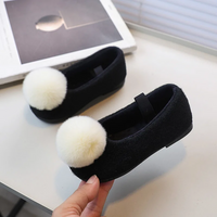 Thumbnail for SoftSteps –  Warm & Soft – Girls' Shoes with a Plush Pom-Pom