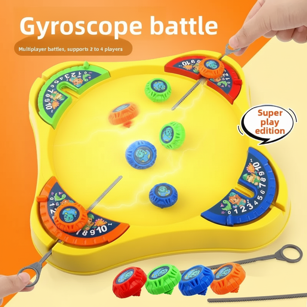 SpinArena – Active & Interactive – Pull-String Spinning Top Play Set