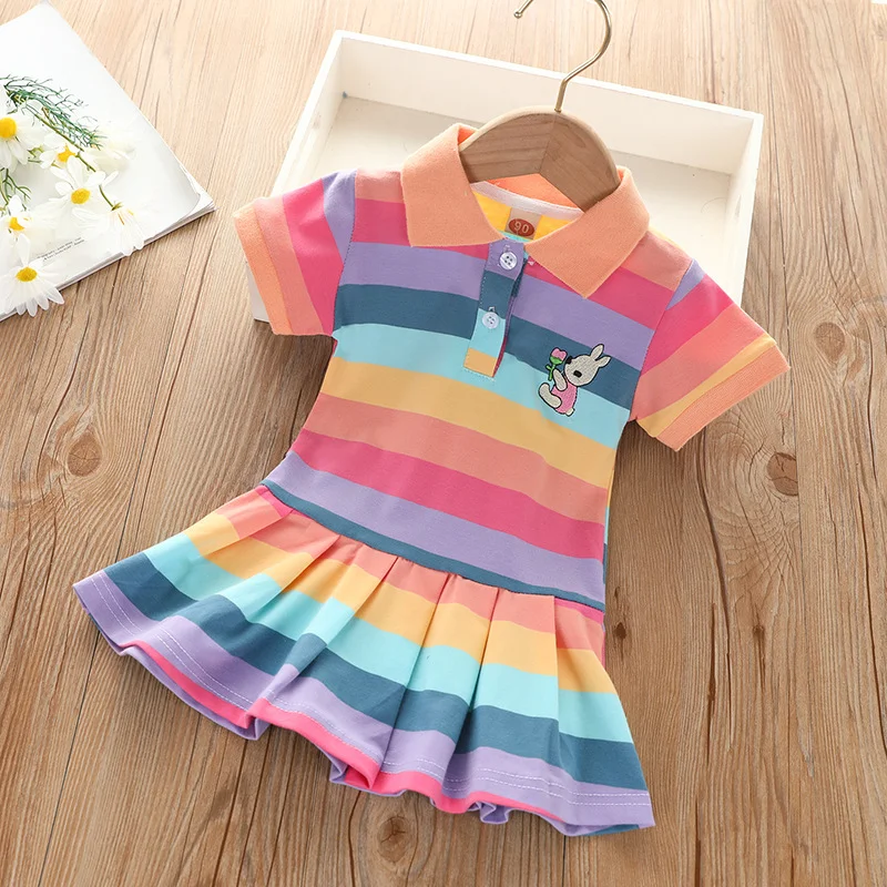 RainbowBabe – Fresh & Colorful – Kids' Polo Dress