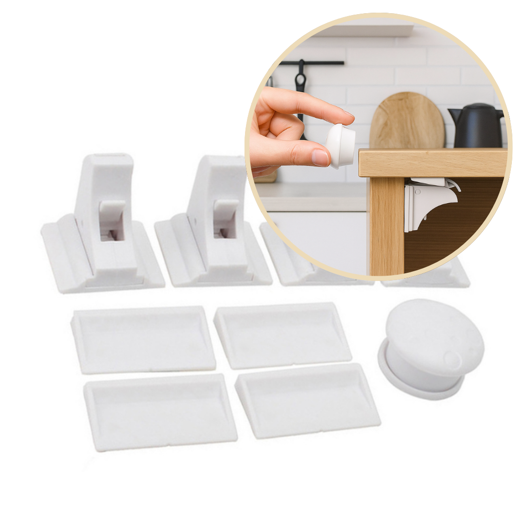 SafeSpace Click – Invisible Protection – Magnetic Child Lock Without Drilling