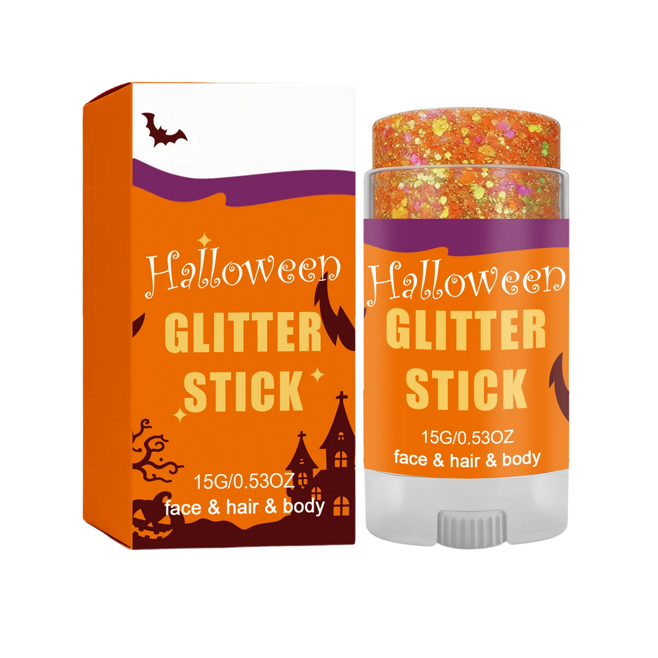 GlitterPop – Sparkling & Festive – Halloween Glitter Stick for Face, Hair, and Body