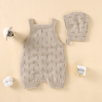 Thumbnail for MiniCozy – Soft & Comfortable – Knitted Baby Overalls with a Little Hat
