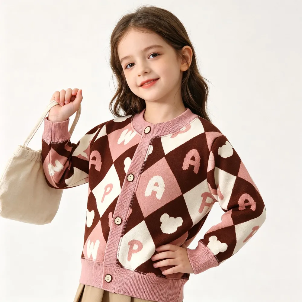 CozyCardi – Soft & Warm – Knitted Cardigan with Cute Prints
