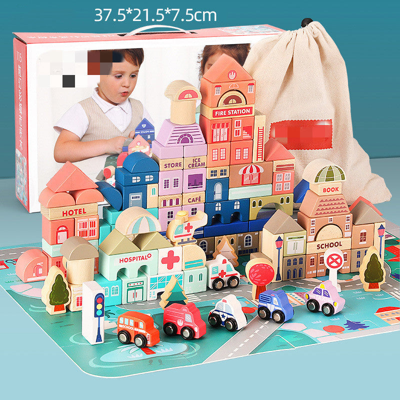 BuildJoy – Educational & Fun – Wooden Building Blocks in the City