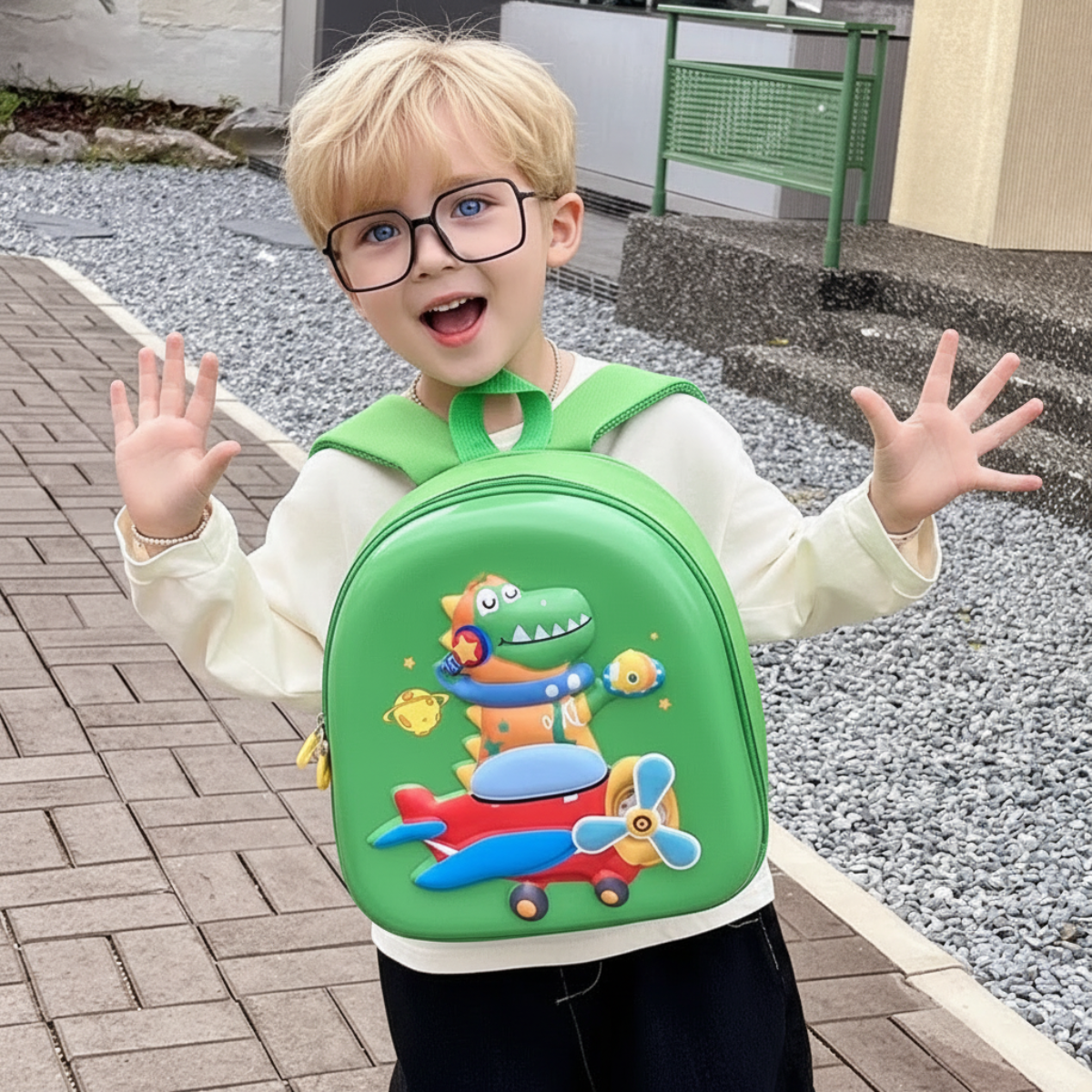 SchoolMate – Light & Spacious – Cartoon Backpack with Lights and Music
