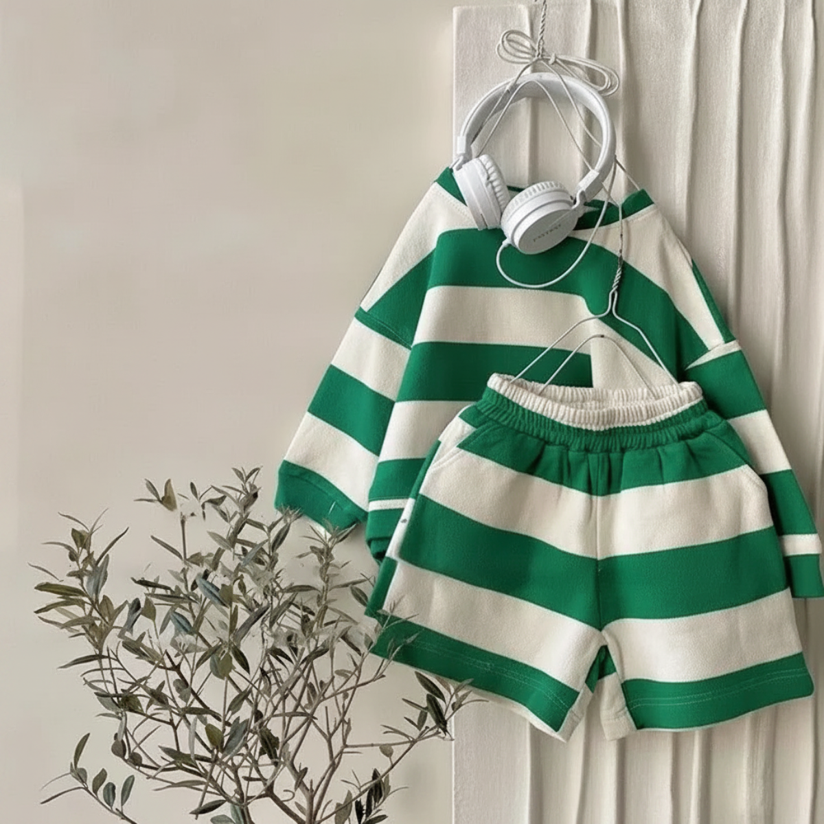 LittleStyle – Soft & Comfortable – Striped Cotton Comfy Set