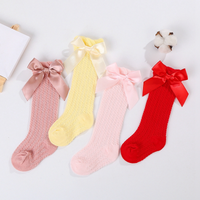 Thumbnail for LittleCharm – Soft & Stylish – Girls' Knee-High Socks with a Bow