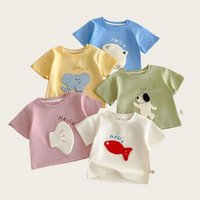 Thumbnail for LittlePatch – Cartoon & Fun  – Kids' T-shirt with Cartoon Patches