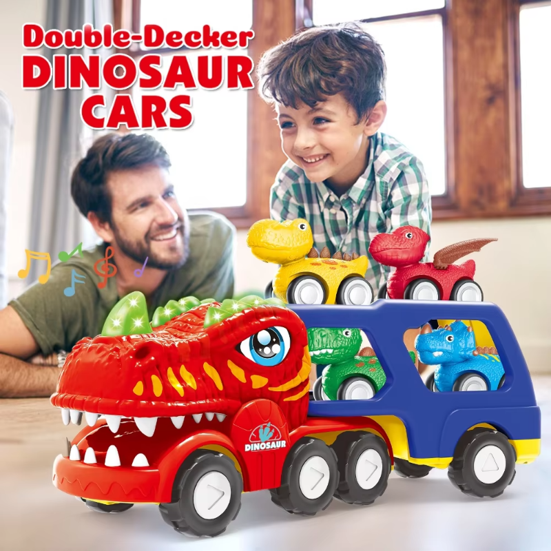 DinoDrive – Creative & Adventurous – 5-in-1 Truck Play Set
