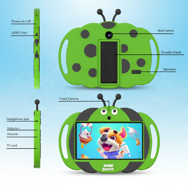 PlayPad – Educational & Fun – Kids' Tablet with Shock-Resistant Case