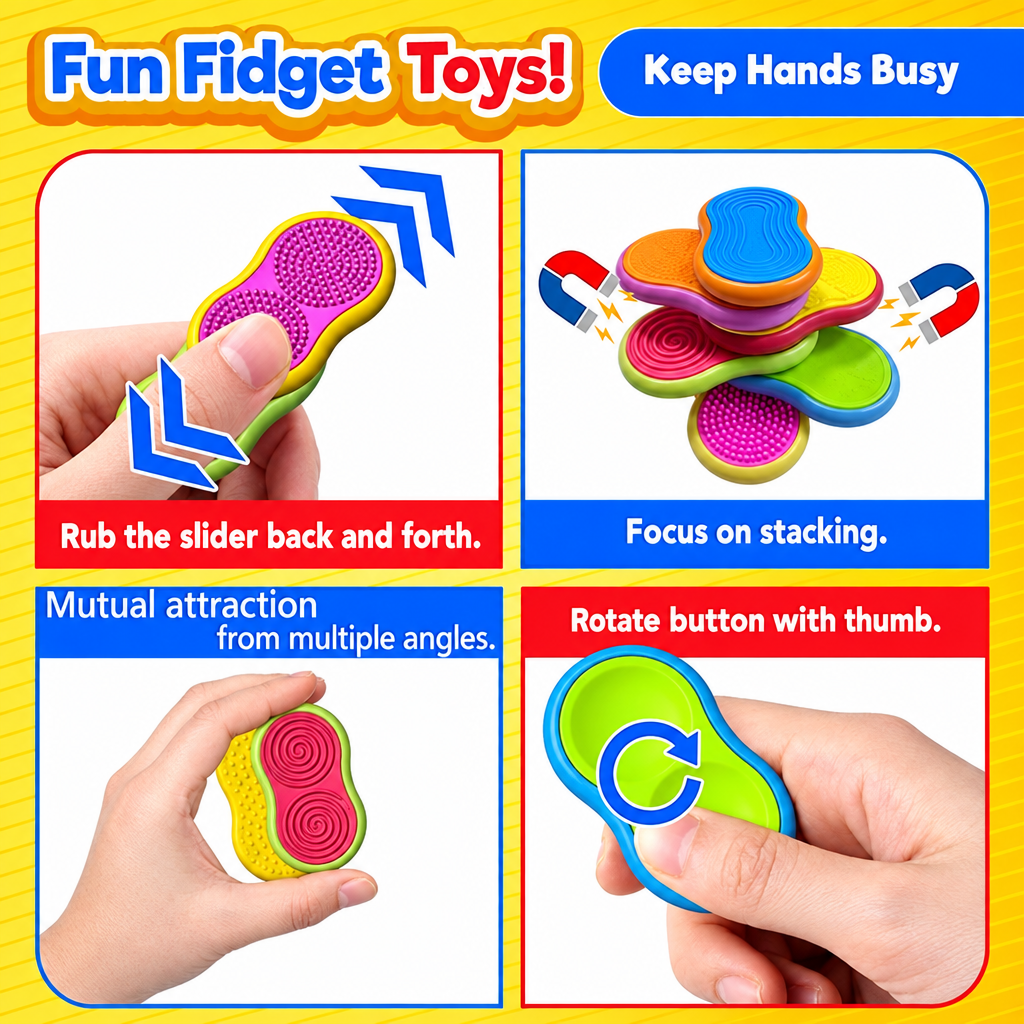 SensorySlide – Soothing & Interactive – Magnetic Fidget Toys