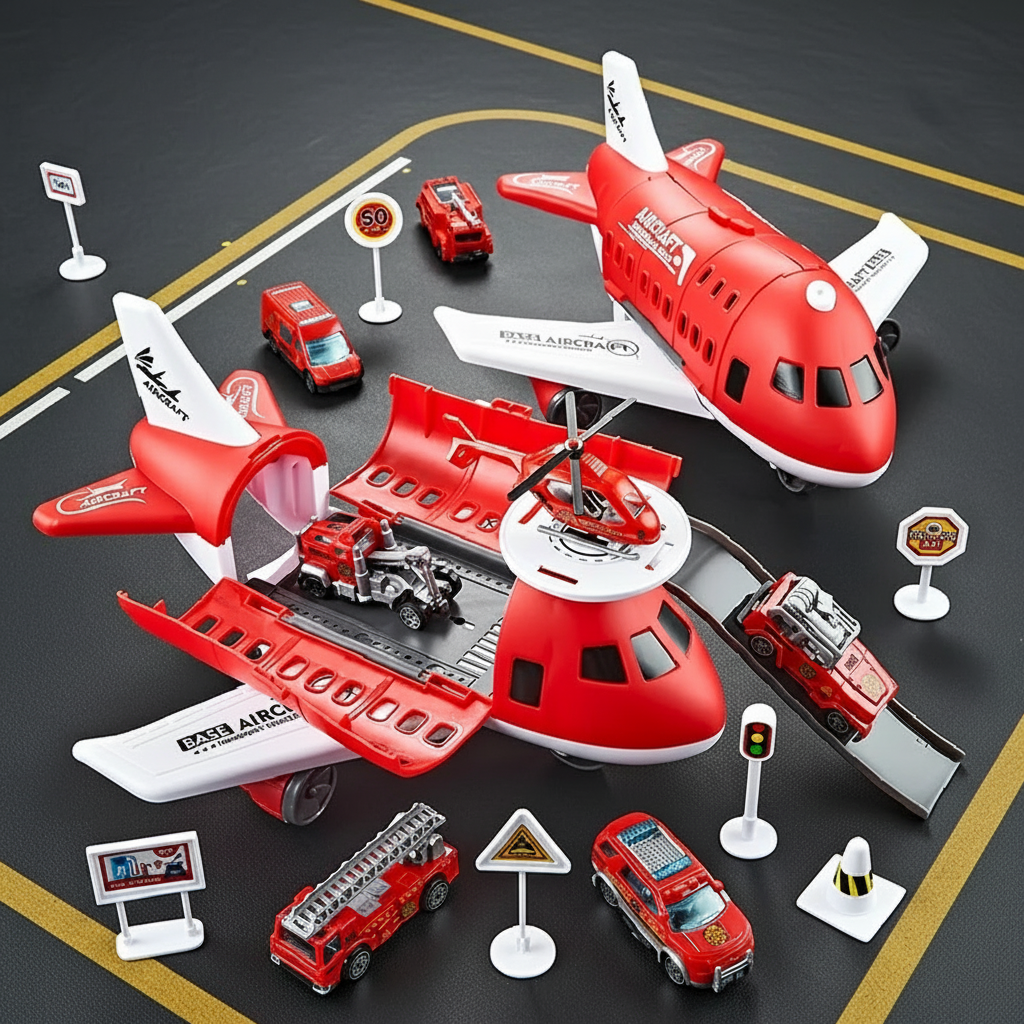 MiniAirBase – Interactive & Educational – Airport Play Set With Vehicles