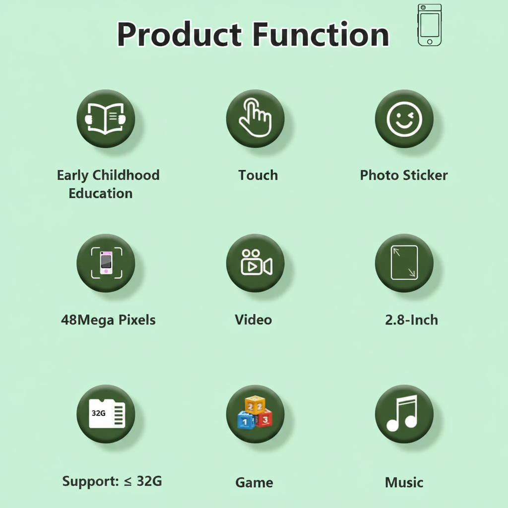 KiddoPhone – Educational & Interactive – Kids' Smartphone with Camera and Games