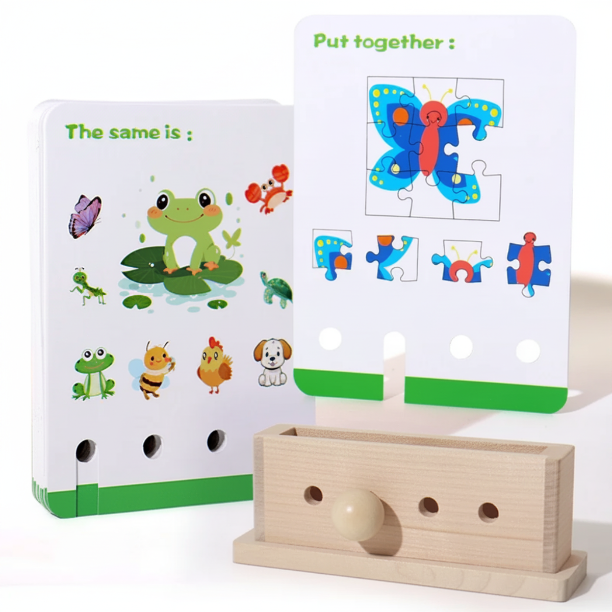 BrainyKids – Logical & Fun – Wooden Educational Card Game