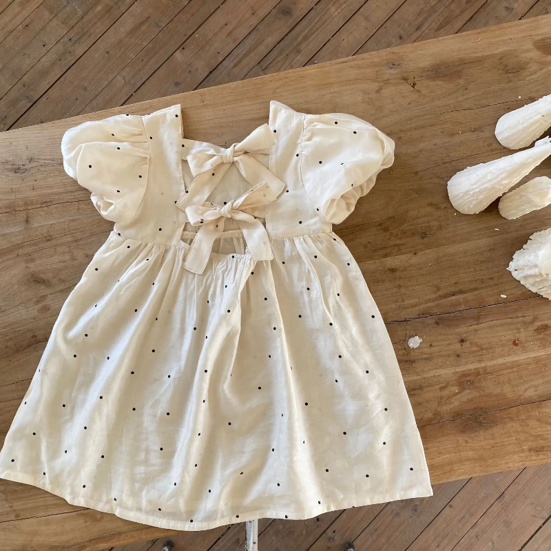 LittleTwinkle – Soft & Comfortable – Children's Dress with Double Bows