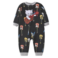 Thumbnail for WarmBuddy – Cute & Soft – Fleece Baby Jumpsuit with Cartoon Print