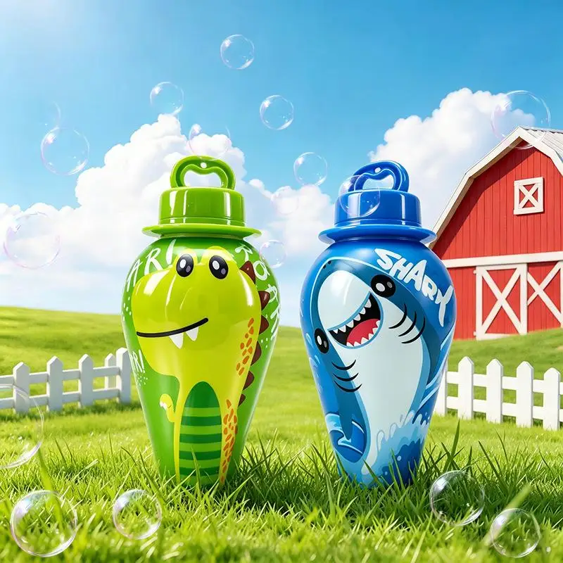 BubblePals – Cheerful & Playful – Spill-Proof Mini Bubble Blower with Animal Design