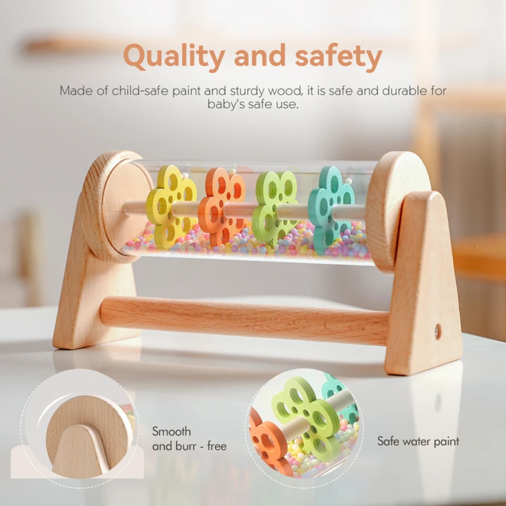 TinyMelody – Soothing & Educational – Wooden Musical Toy with Rain Sound