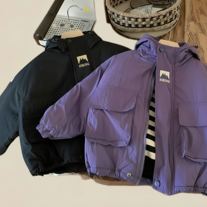 LiloWear – Windproof & Water-repellent – Children's Windbreaker with Hood