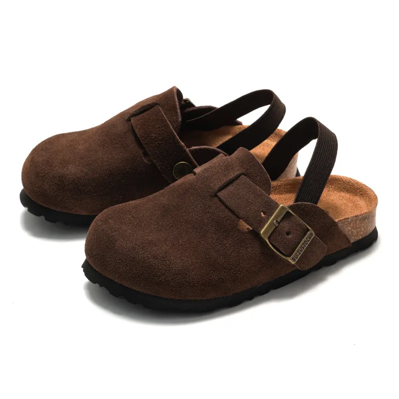 LittleWalk – Comfortable & Trendy – Suede Clog Sandals