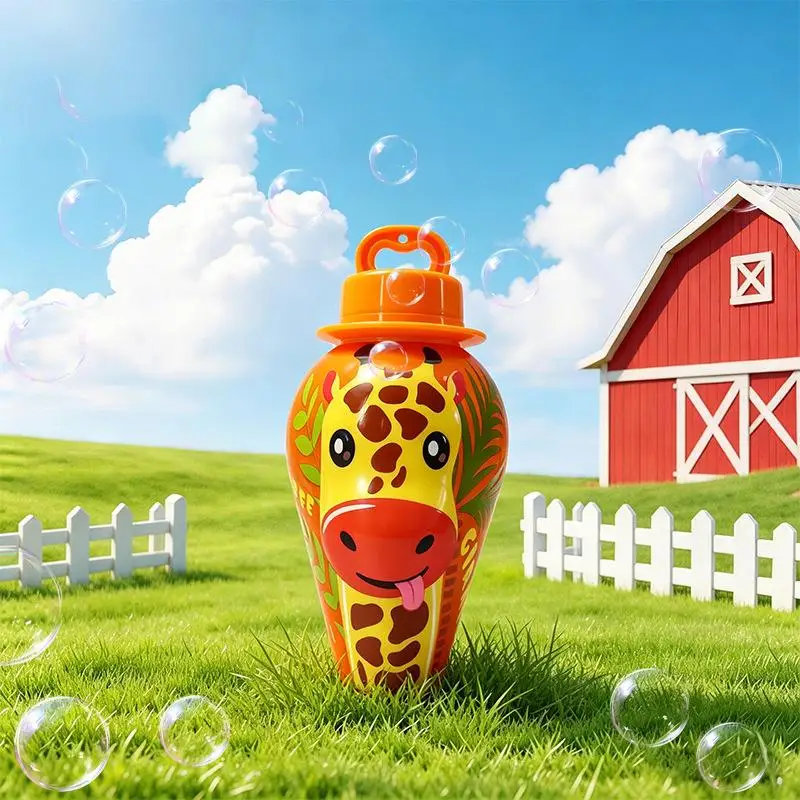 BubblePals – Cheerful & Playful – Spill-Proof Mini Bubble Blower with Animal Design