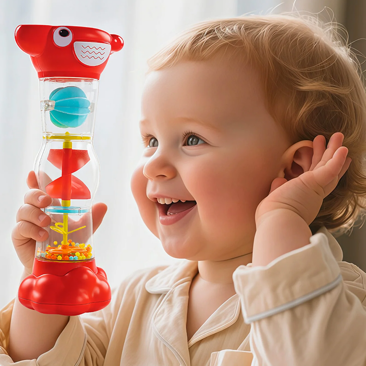 SensoryTube – Colorful & Educational – Sensory Rainbow Pipe Rattle
