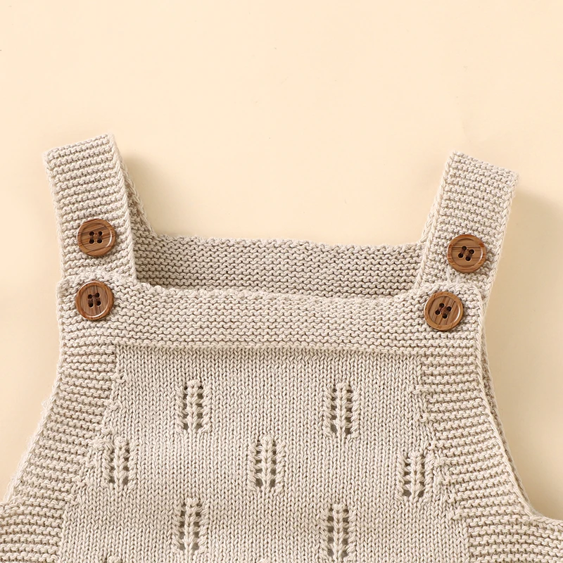 MiniCozy – Soft & Comfortable – Knitted Baby Overalls with a Little Hat