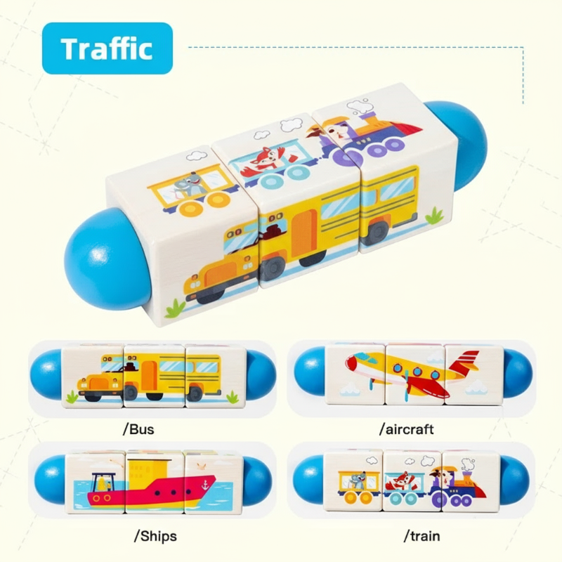 WoodiTurn – Educational & Fun – Rotating Puzzle