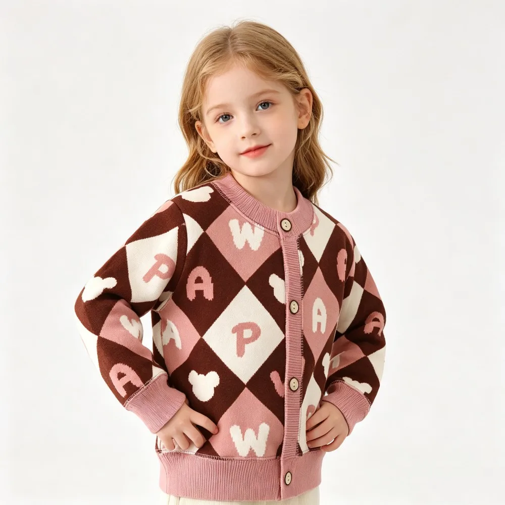 CozyCardi – Soft & Warm – Knitted Cardigan with Cute Prints