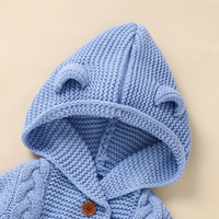 Thumbnail for SoftKnit – Warm & Cute – Knitted Baby Jumpsuit with Hood