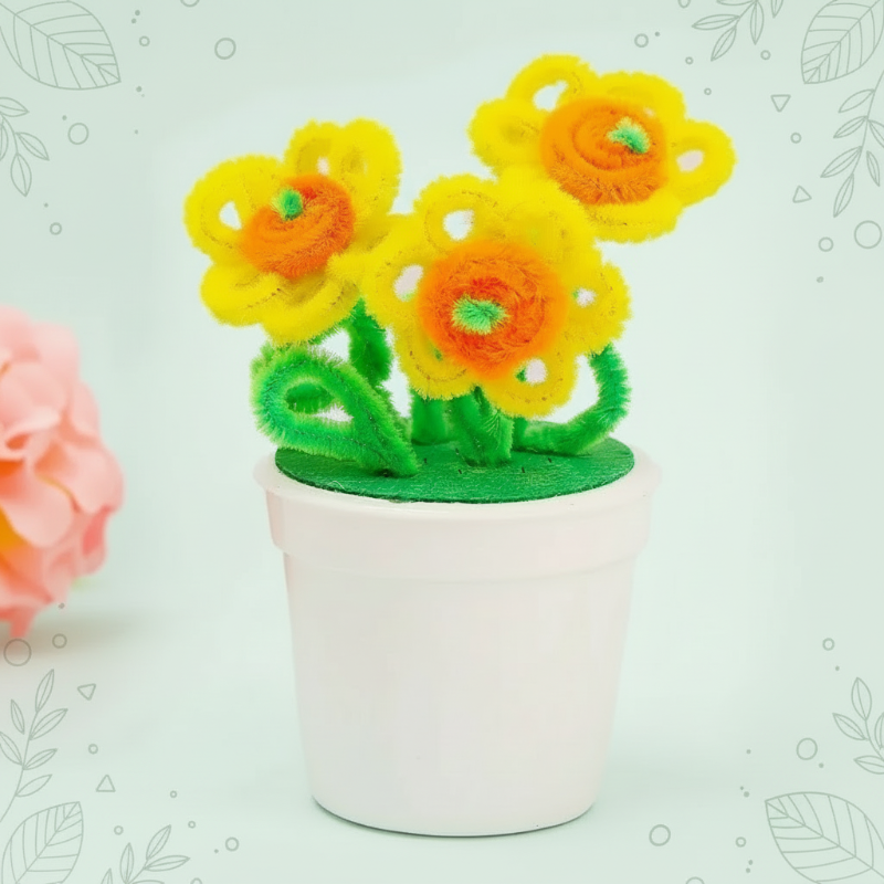 CraftBloom – Colorful & Creative – DIY Flower Pot Craft Kit