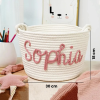 Thumbnail for CuddleBasket – Cute & Personal – Personalized Diaper Basket