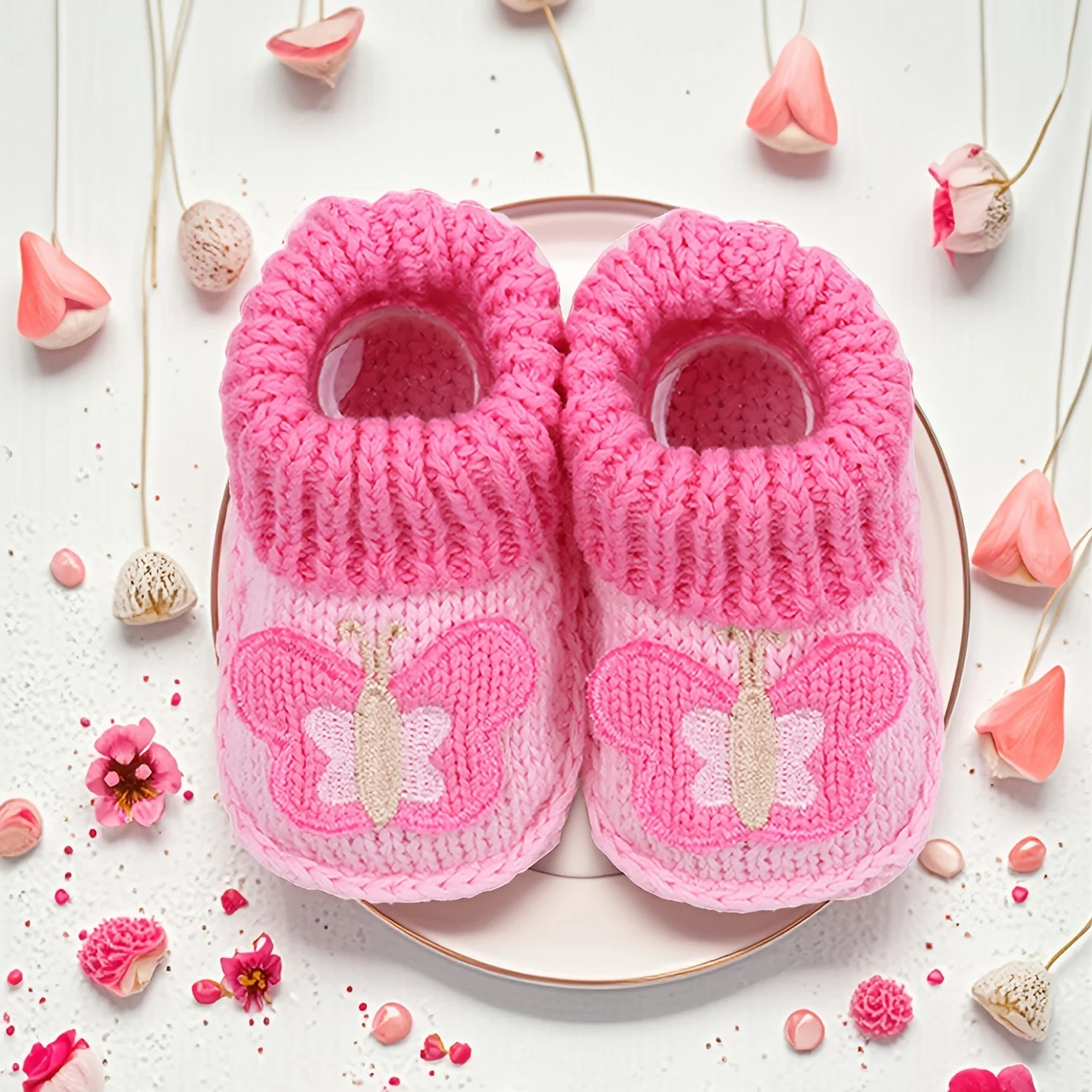 Mini Fashion – Knitted Baby Booties (3-6 months)