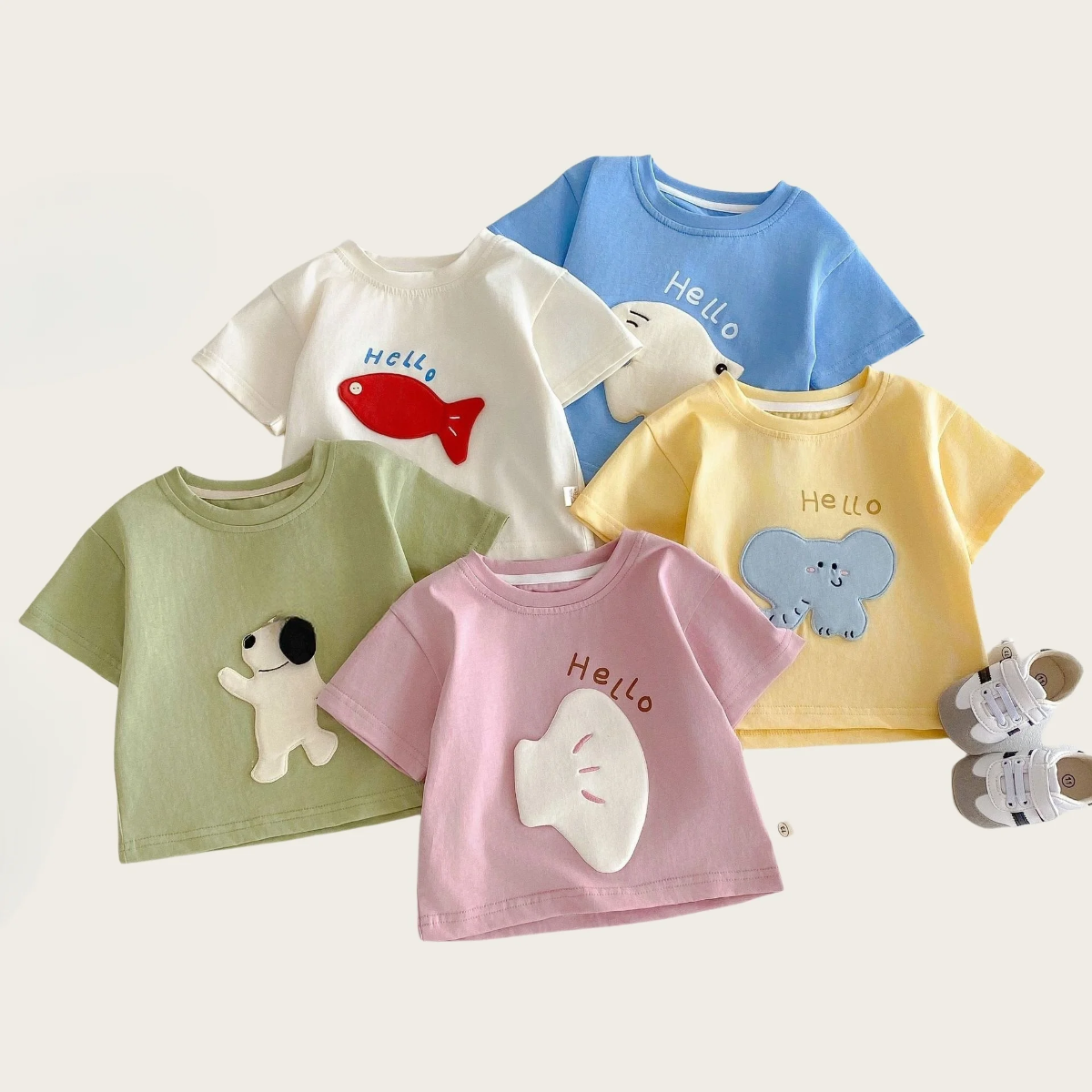 LittlePatch – Cartoon & Fun  – Kids' T-shirt with Cartoon Patches