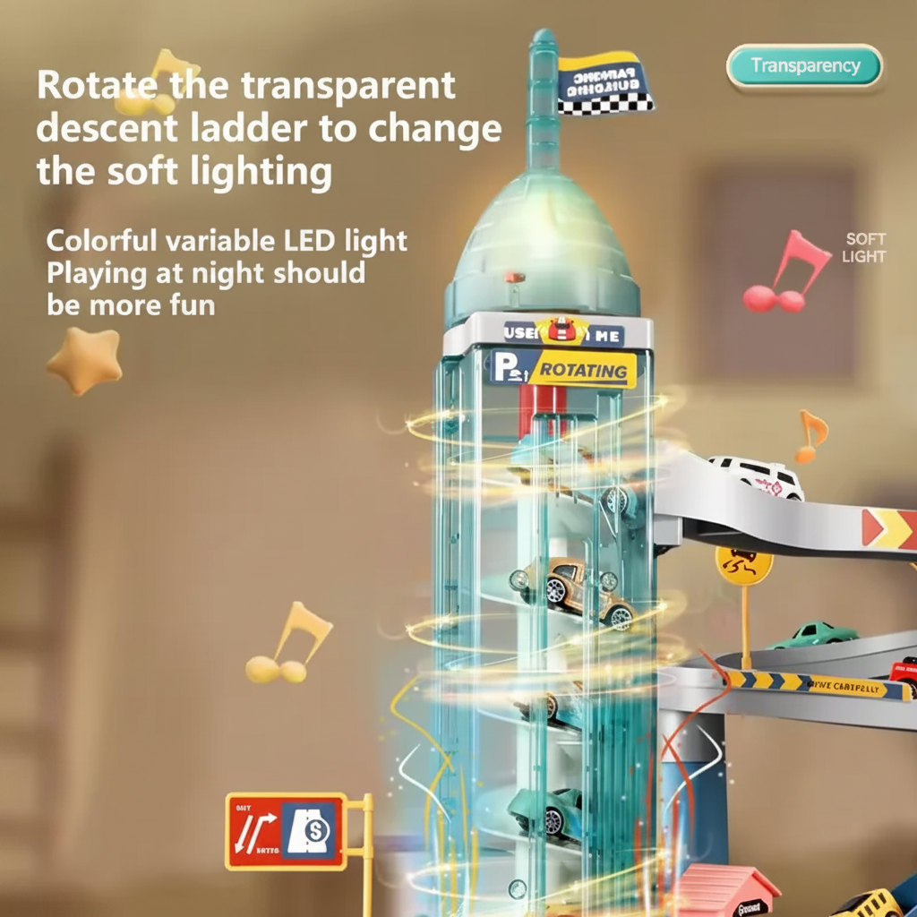 AutoWorld – Educational & Interactive – Electric Parking Garage Play Set