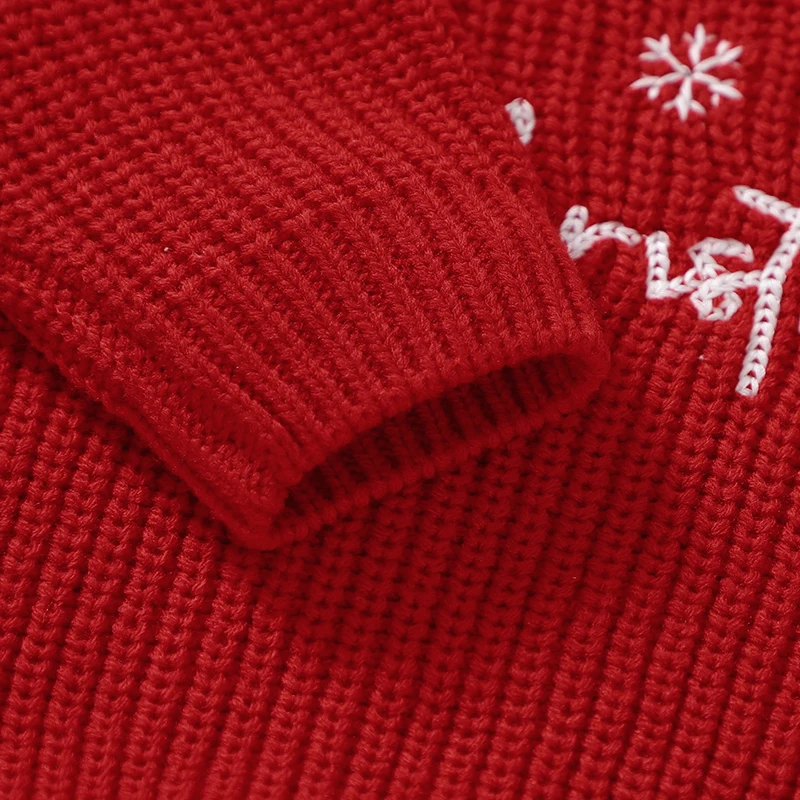 JoyKnit – Cozy & Warm - Christmas sweater with text