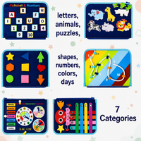 Thumbnail for 7-in-1 Busy Board – Motor Skills & Learning – Activity Board