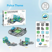Thumbnail for Magnetic Road Blocks – Creative & Educational – Magnetic Roads Building Set