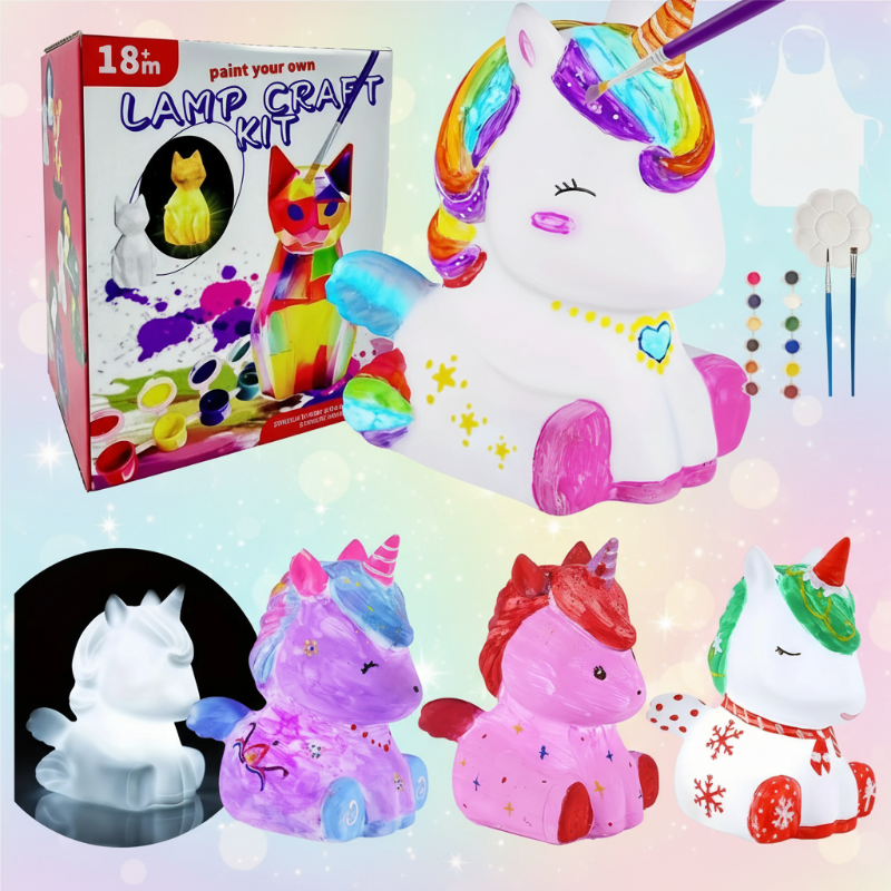 MiniCrafters – Creativity & Learning – DIY Lamp Animal Painting Set