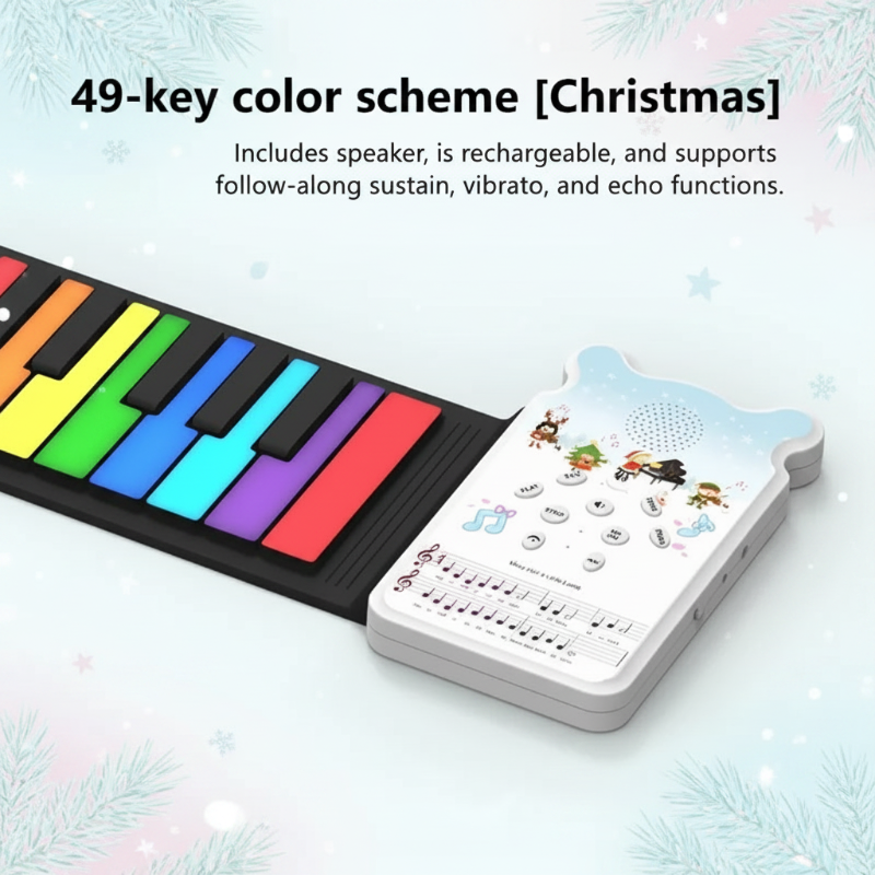 Roll-up Piano Keyboard – Creative & Educational – Foldable Piano