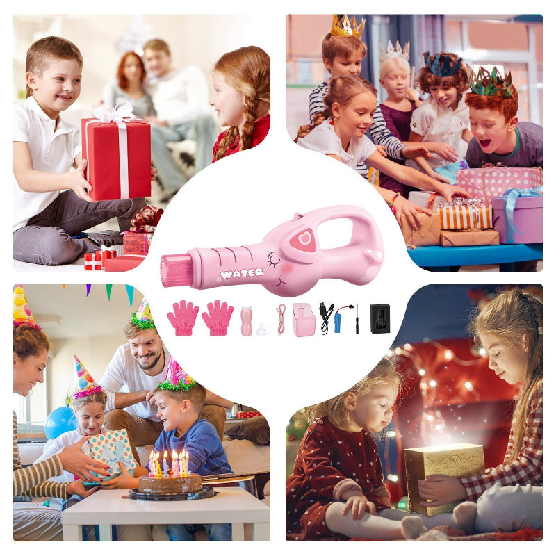 Electric Bubble Maker – Rechargeable & With Lights for Kids
