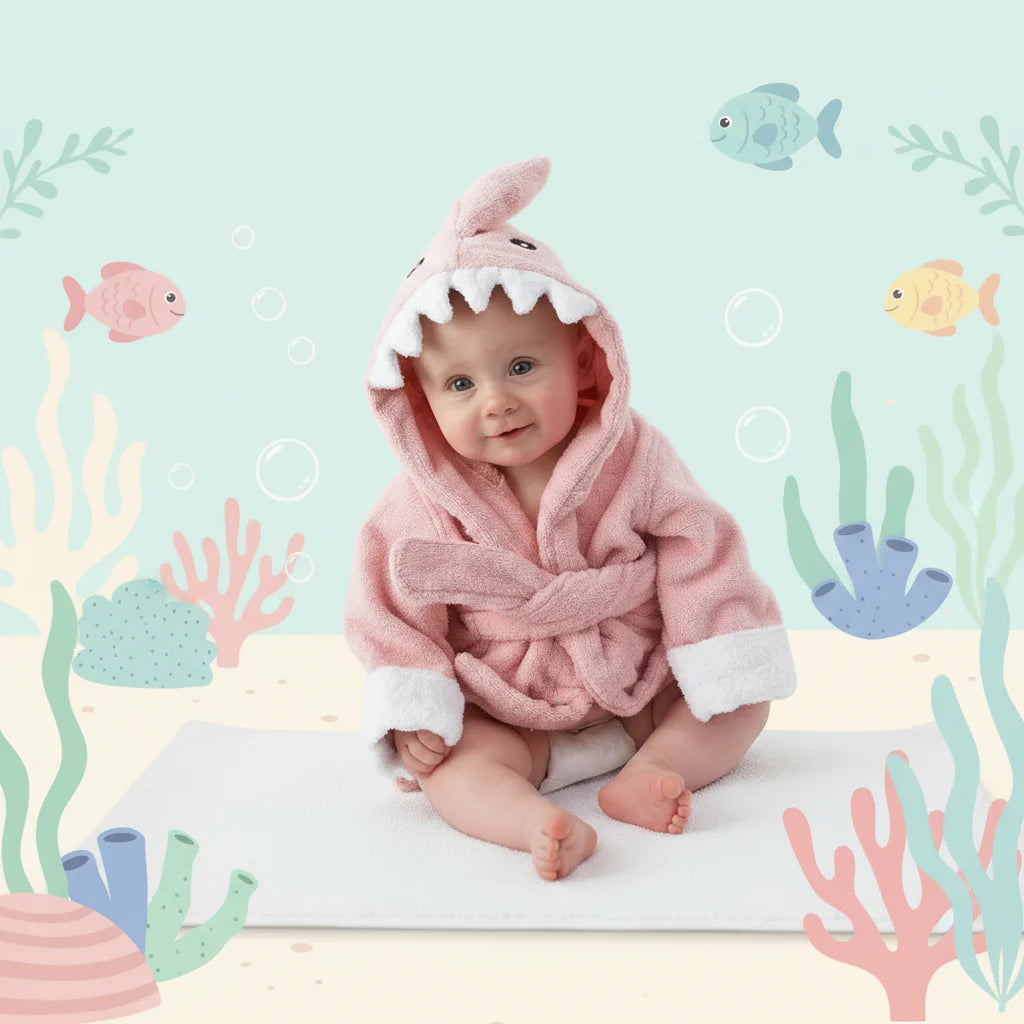 CozyNest – Soft & Absorbent – Bathrobe with Animal Design