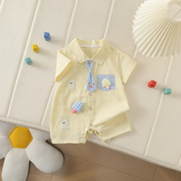 Thumbnail for KiddoStyle – Cute & Soft – Kids' Jumpsuit with Bow Tie and Patch