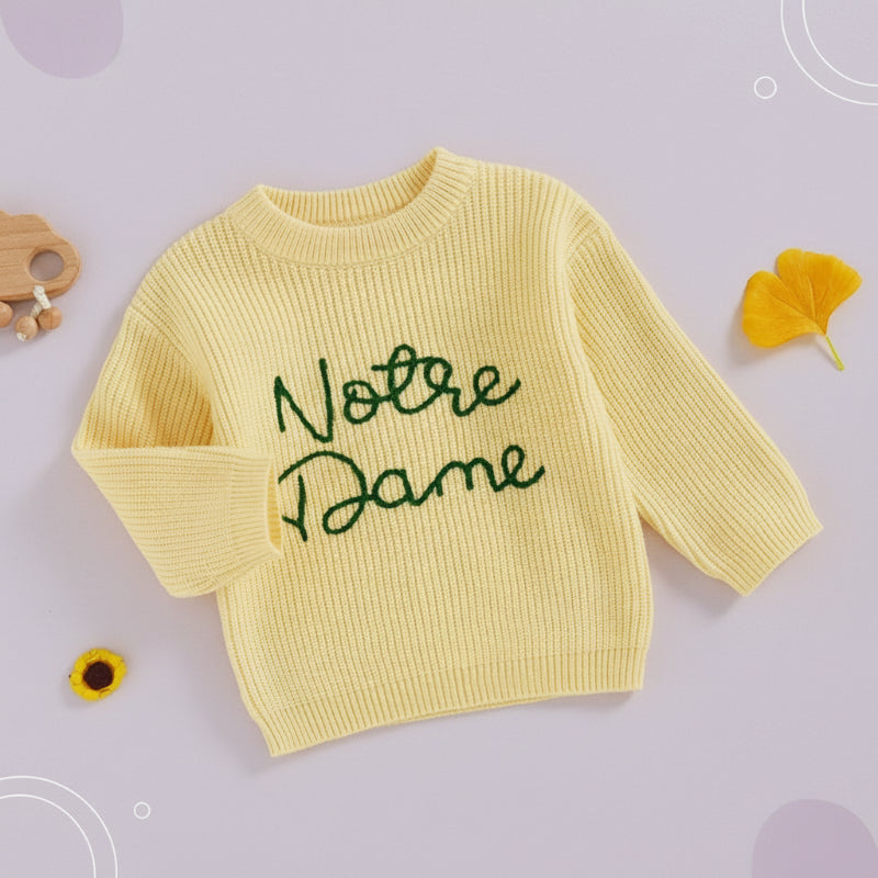 WarmWeave – Comfortable & Playful – 'Notre Dame' Sweater