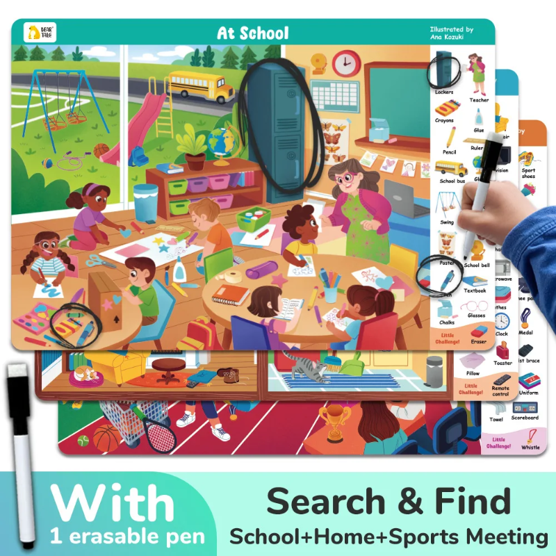 Search and Find Game – Educational & Fun – Activity Book