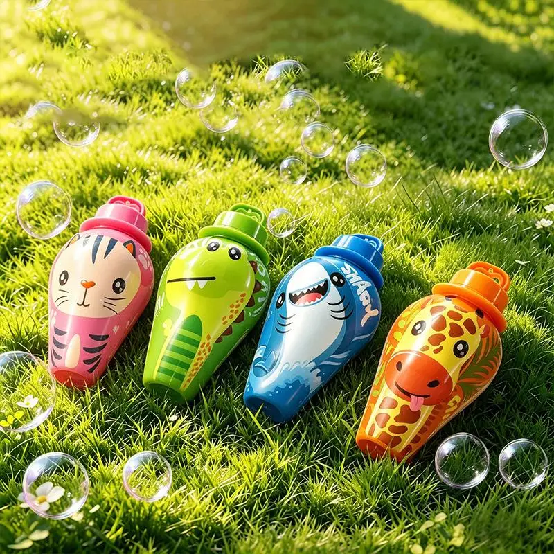 BubblePals – Cheerful & Playful – Spill-Proof Mini Bubble Blower with Animal Design