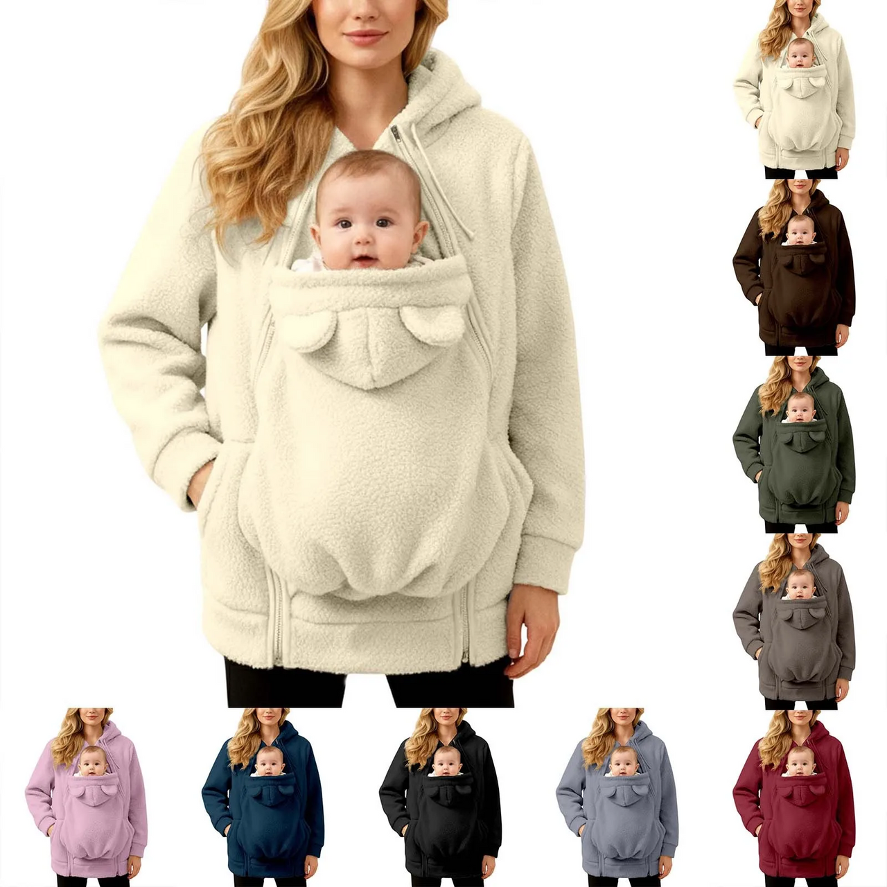 MamaNest – Warm & Practical – 2-in-1 Carrier Jacket for Mom and Baby