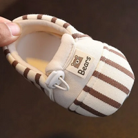 Thumbnail for TinyToes – Soft & Warm – Baby's First Shoes with a Striped Design